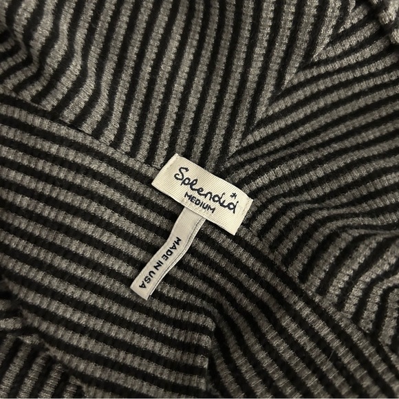 ❤️ Splendid gray and black Tunic Top M - Picture 6 of 11